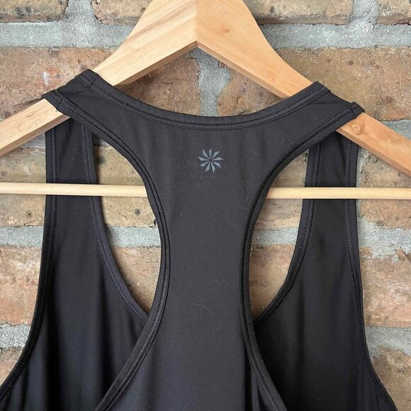 Athleta Tank Top Womens Momentum Seamless Black Workout Active Small Petite mulb - Picture 4 of 9